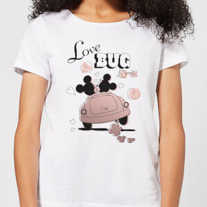 Disney Mickey Mouse Love Bug Women's T-Shirt - White