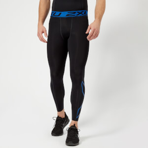 2XU Men's Accelerate Compression Tights - Black/Blue