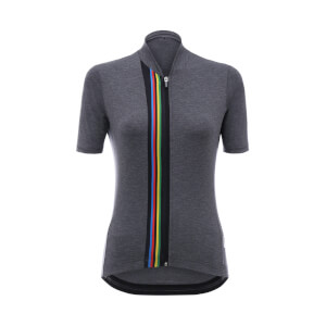 Santini UCI Women's Rainbow Jersey - Grey