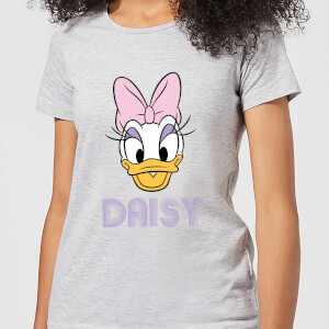 Disney Mickey Mouse Daisy Face Women's T-Shirt - Grey
