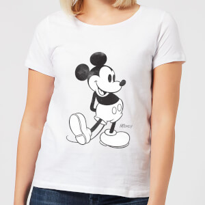 T-Shirt Femme Mickey Mouse Classique (Disney) - Blanc