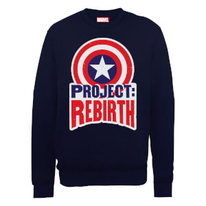 Sweat Homme Marvel Avengers Assemble - Captain America Project Rebirth - Noir