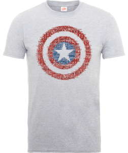Marvel Avengers Assemble Captain America Super Soldier T-Shirt - Grey