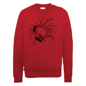 Marvel Avengers Assemble Thor Lightning Sweatshirt - Red