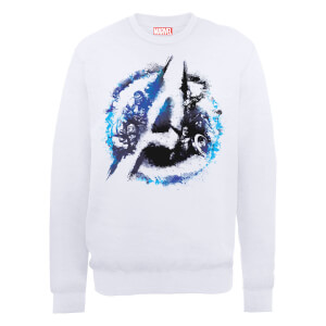Marvel Avengers Assemble Flared Logo Sweatshirt - White