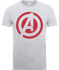 T-Shirt Homme Marvel Avengers Assemble - Logo Captain America - Gris