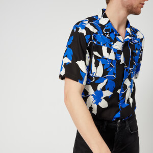Edwin Men's Garage Short Sleeve Shirt - Blue/Grey/Black