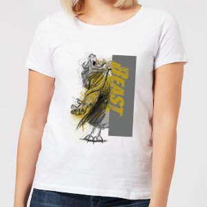 T-Shirt Femme En Colère - La Belle et la Bête (Disney) - Blanc