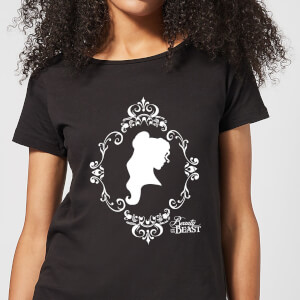 Disney Die Schöne und das Biest Belle Silhouette Damen T-Shirt - Schwarz
