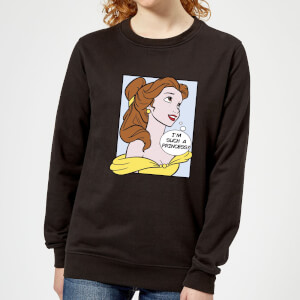Sweat Femme Princesse Belle Pop Art - La Belle et la Bête (Disney) - Noir