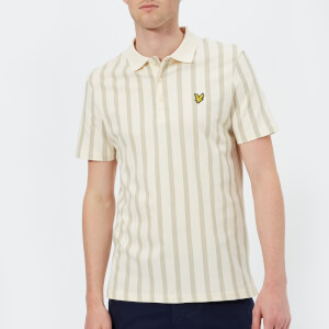 Lyle & Scott Men's Deckchair Stripe Polo Shirt - Seashell White