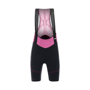 Santini Women's Volo Aero Light Bib Shorts - Black/Violet