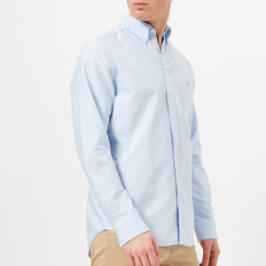 GANT Men's Oxford Long Sleeve Shirt - Capri Blue