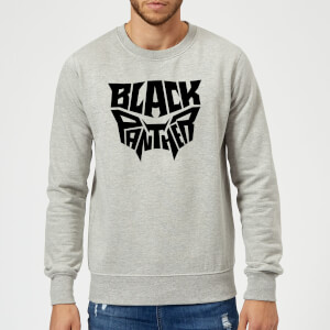 Sweat Homme Emblème Black Panther - Gris