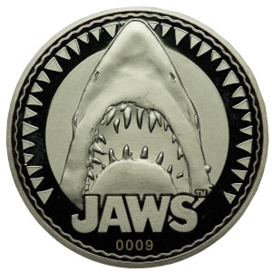 Pièce de Monnaie de Collection Les Dents de La Mer - Édition Limitée Argentée