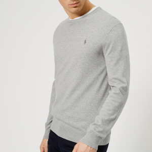 Polo Ralph Lauren Men's Pima Cotton Crew Neck Knit Jumper - Andover Grey Heather