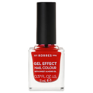 KORRES Natural Gel Effect Nail Colour - Coral Red 11ml
