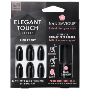 Capa base protectora para uñas Nail Saviour de Elegant Touch - Rich Ebony