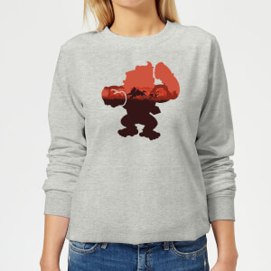 Sweat Femme Silhouette Donkey Kong Serengeti - Nintendo - Gris