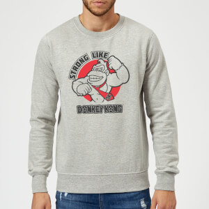 Nintendo Donkey Kong Strong Like Donkey Kong Sweatshirt - Grey