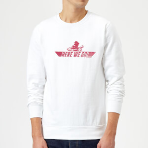 Sweat Homme Mario Kart Here We Go Mario - Nintendo - Blanc
