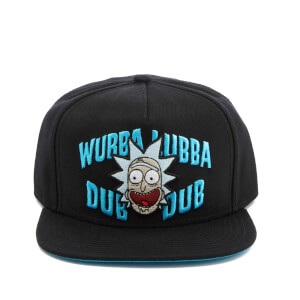 Rick and Morty Men's Embroidery Rick Snapback Cap - Black