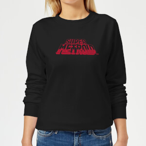 Sweat Femme Super Metroid (Nintendo) Logo Rétro - Noir