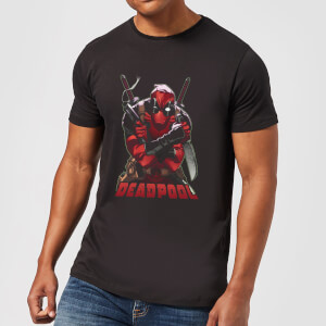 Marvel Deadpool Ready For Action T-Shirt - Schwarz
