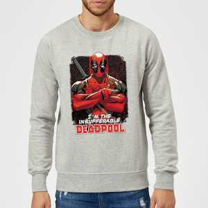 Marvel Deadpool Crossed Arms Sweatshirt - Grey