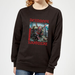 Sudadera Marvel Deadpool Here Lies Deadpool - Mujer - Negro
