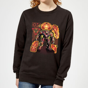 Marvel Avengers Infinity War Hulkbuster Women's Sweatshirt - Black