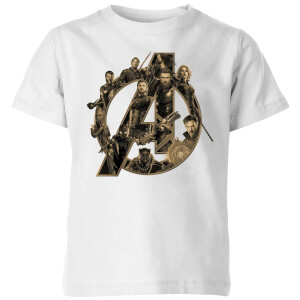 Marvel Avengers Infinity War Avengers Logo Kids T Shirt White Clothing Zavvi Us