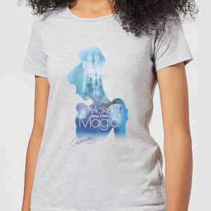 Disney Princess Filled Silhouette Cinderella Women's T-Shirt - Grey