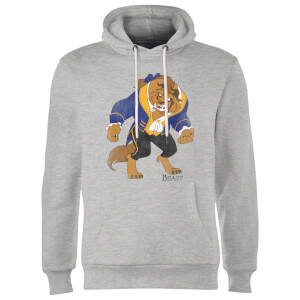 Sweat à Capuche Homme La Belle et la Bête Disney - Gris