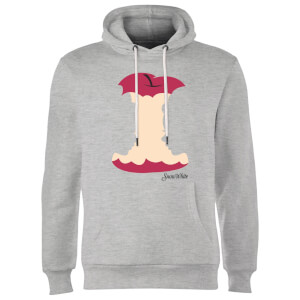Disney Princess Colour Silhouette Snow White Apple Hoodie - Grey