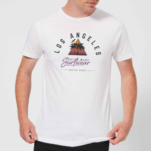 Native Shore Men's Los Angeles Surfwear T-Shirt - White
