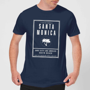 Camiseta Native Shore Santa Monica Surf City - Hombre - Azul marino
