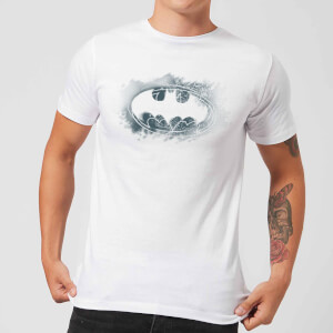 Batman Spray Logo T-Shirt - Weiß