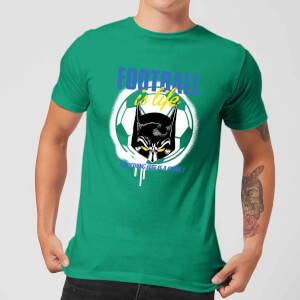 DC Comics Batman Football Is Life T-shirt - Kelly Green