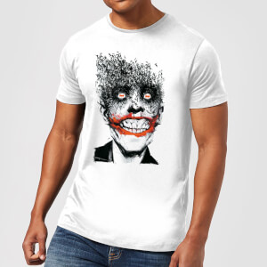 T-Shirt Homme Batman DC Comics - Joker Chauve-Souris - Blanc