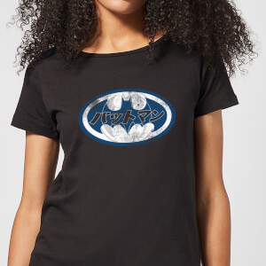 Batman Japanisches Logo Damen T-Shirt - Schwarz