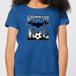 DC Comics Batman Football Gotham City Dames T-shirt - Blauw