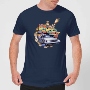 Back To The Future Clockwork T-Shirt - Navy