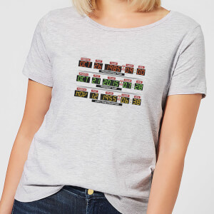 Back To The Future Destination Clock Women's T-Shirt - Grey