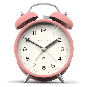 Newgate Charlie Bell Echo Silent Alarm Clock - Pink
