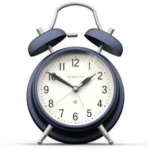 Newgate Brick Lane Silent Alarm Clock - Navy