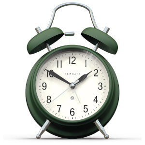 Newgate Brick Lane Silent Alarm Clock - Green