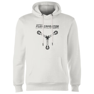 Back To The Future Powered By Flux Capacitor Hoodie - White