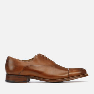 Grenson Men's Bert Hand Painted Leather Toe Cap Oxford Shoes - Tan