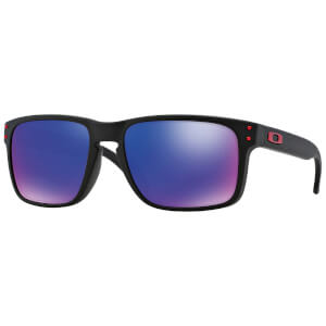 Oakley Holbrook Sunglasses - Matte Black/Red